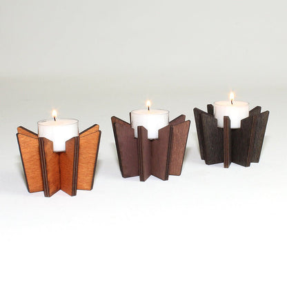Teelichthalter Holz "Stern" - Nanino Design Onlineshop -