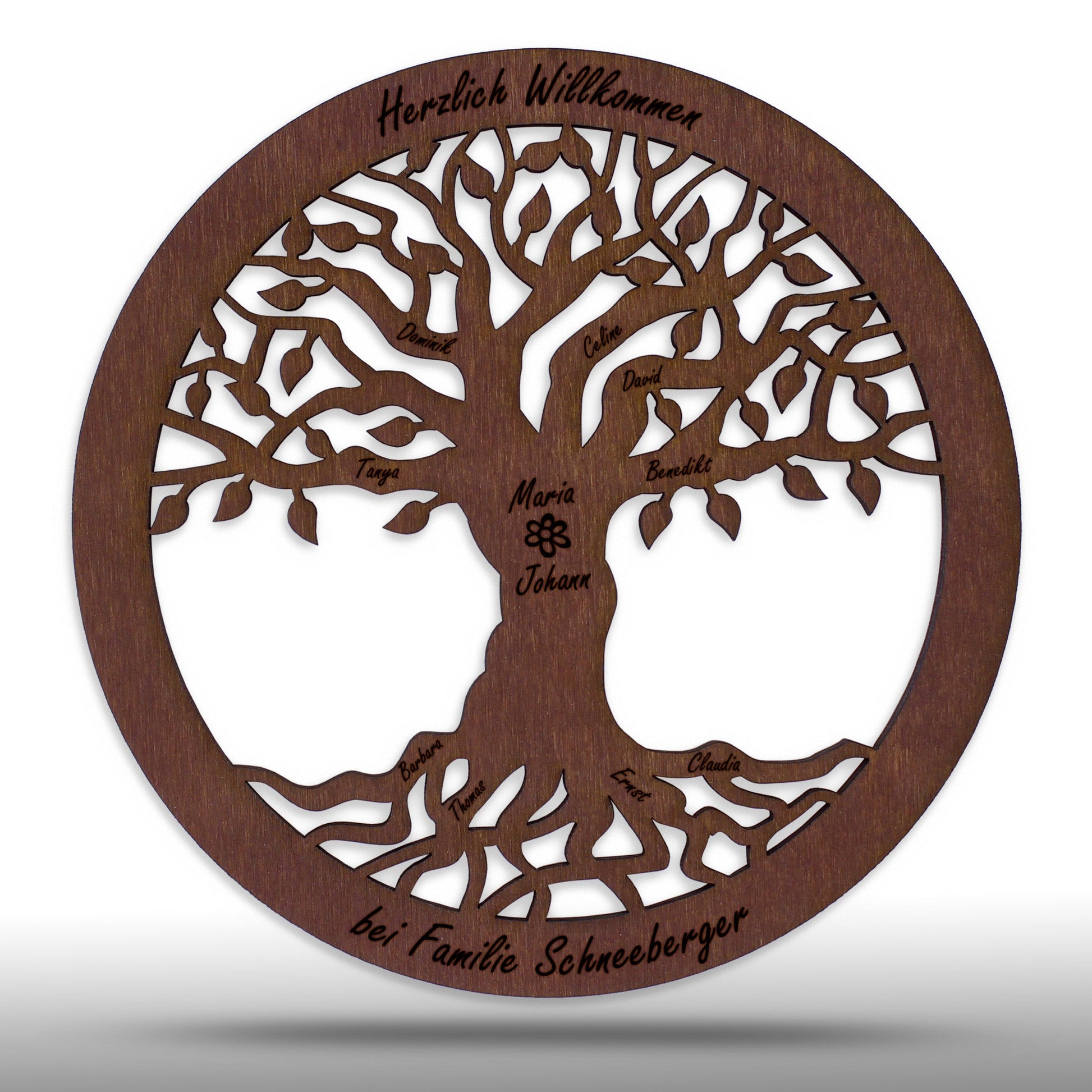 Wandbild Baum des Lebens "Familie", personalisiert - Nanino Design Onlineshop -