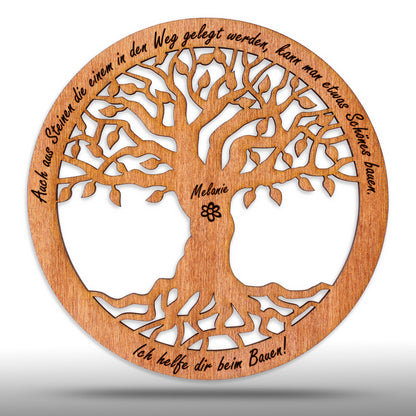 Wandbild Baum des Lebens "Gesundheit/Hoffnung", personalisiert - Nanino Design Onlineshop -