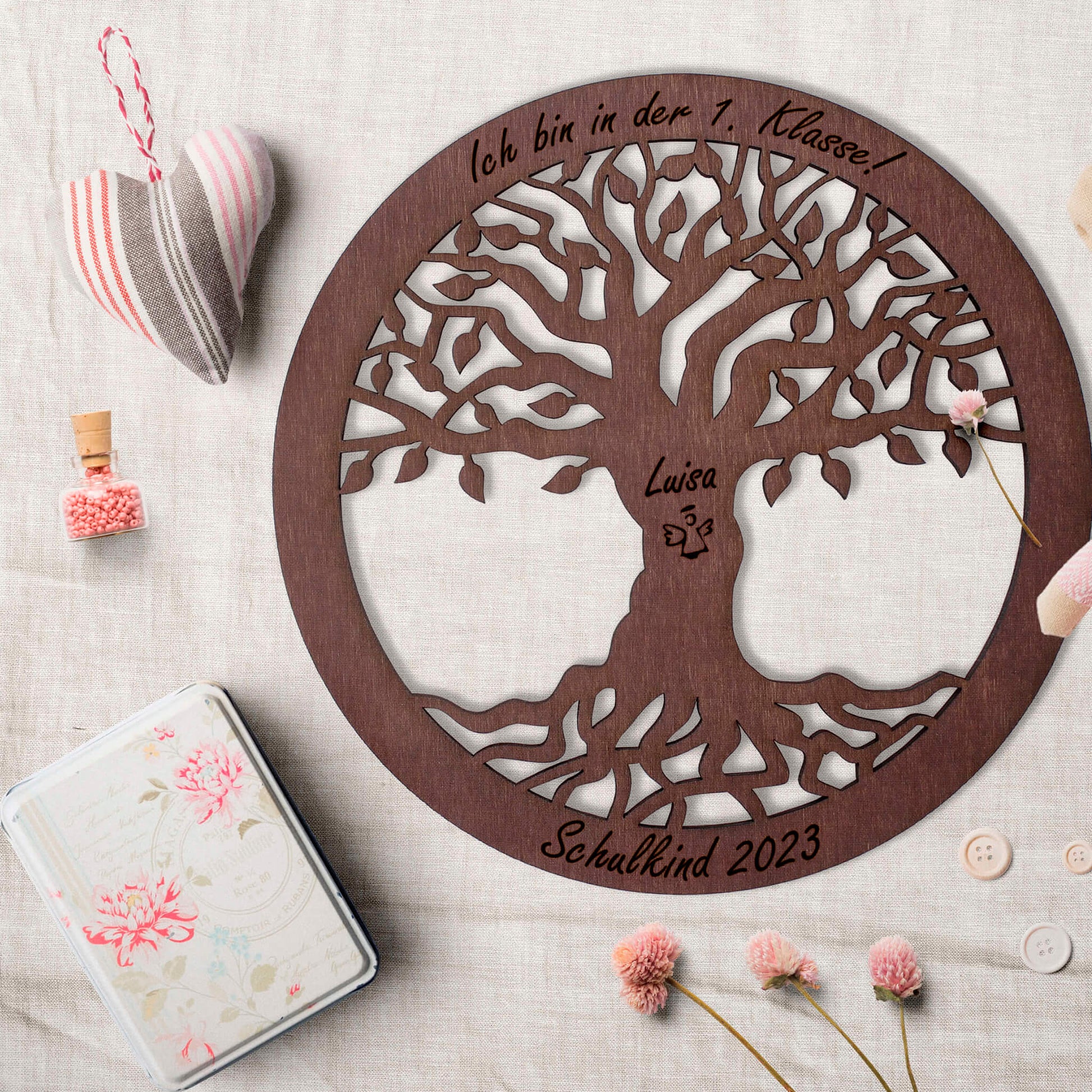 Wandbild Baum des Lebens "Schule/Kindergarten", personalisiert - Nanino Design Onlineshop -