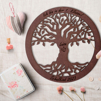 Wandbild Baum des Lebens "Schule/Kindergarten", personalisiert - Nanino Design Onlineshop -
