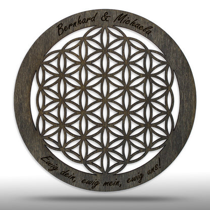 Wandbild Blume des Lebens, personalisiert - Nanino Design Onlineshop -