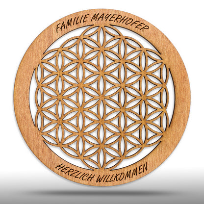 Wandbild Blume des Lebens, personalisiert - Nanino Design Onlineshop -