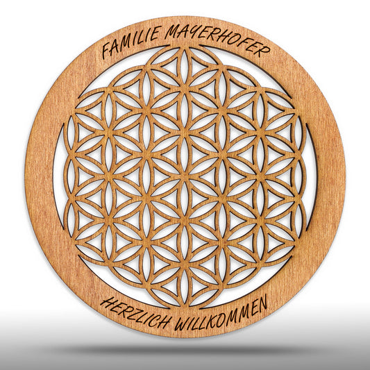 Wandbild Blume des Lebens, personalisiert - Nanino Design Onlineshop -