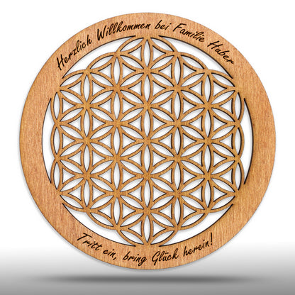 Wandbild Blume des Lebens, personalisiert - Nanino Design Onlineshop -