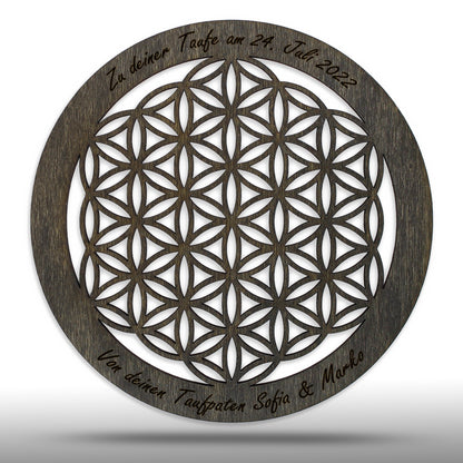Wandbild Blume des Lebens, personalisiert - Nanino Design Onlineshop -