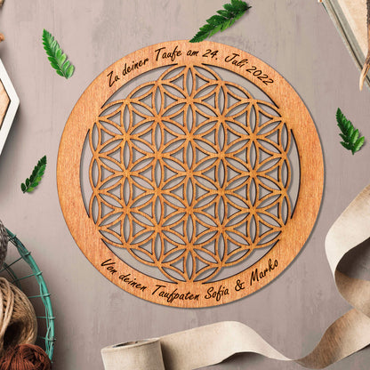 Wandbild Blume des Lebens, personalisiert - Nanino Design Onlineshop -
