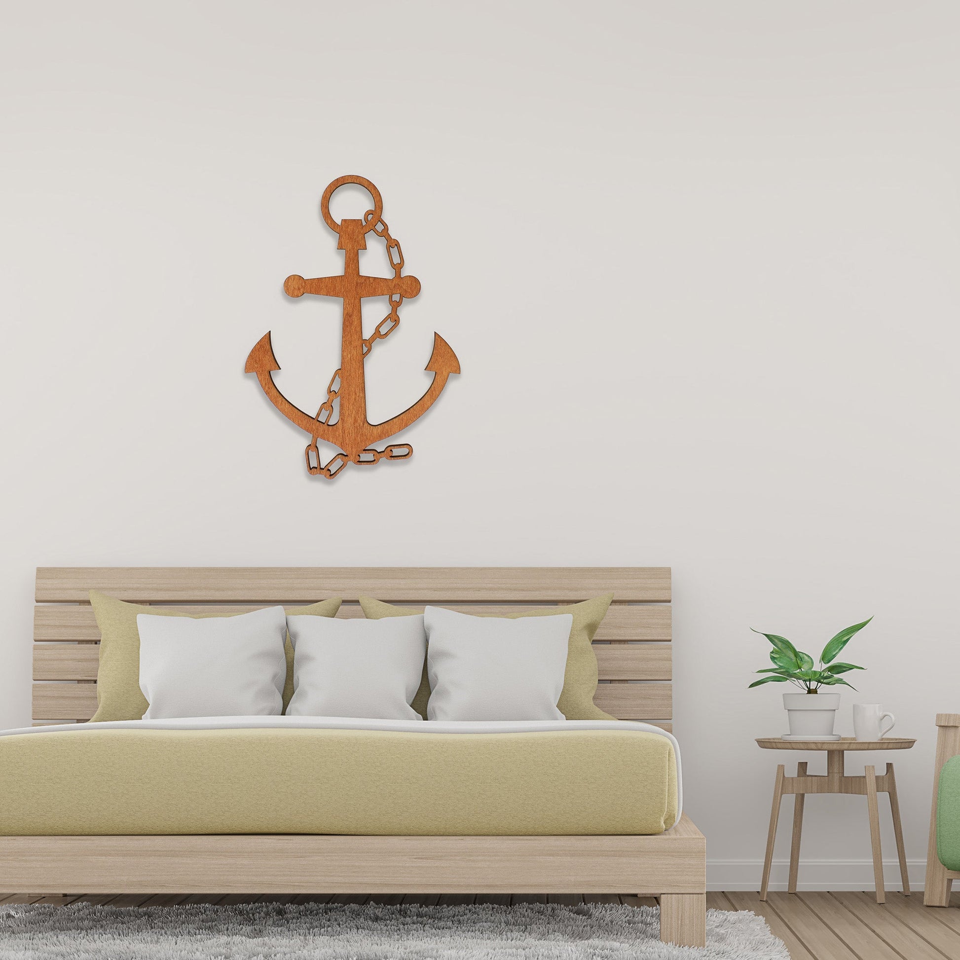 Wandbild Holz "Anker" - Nanino Design Onlineshop -