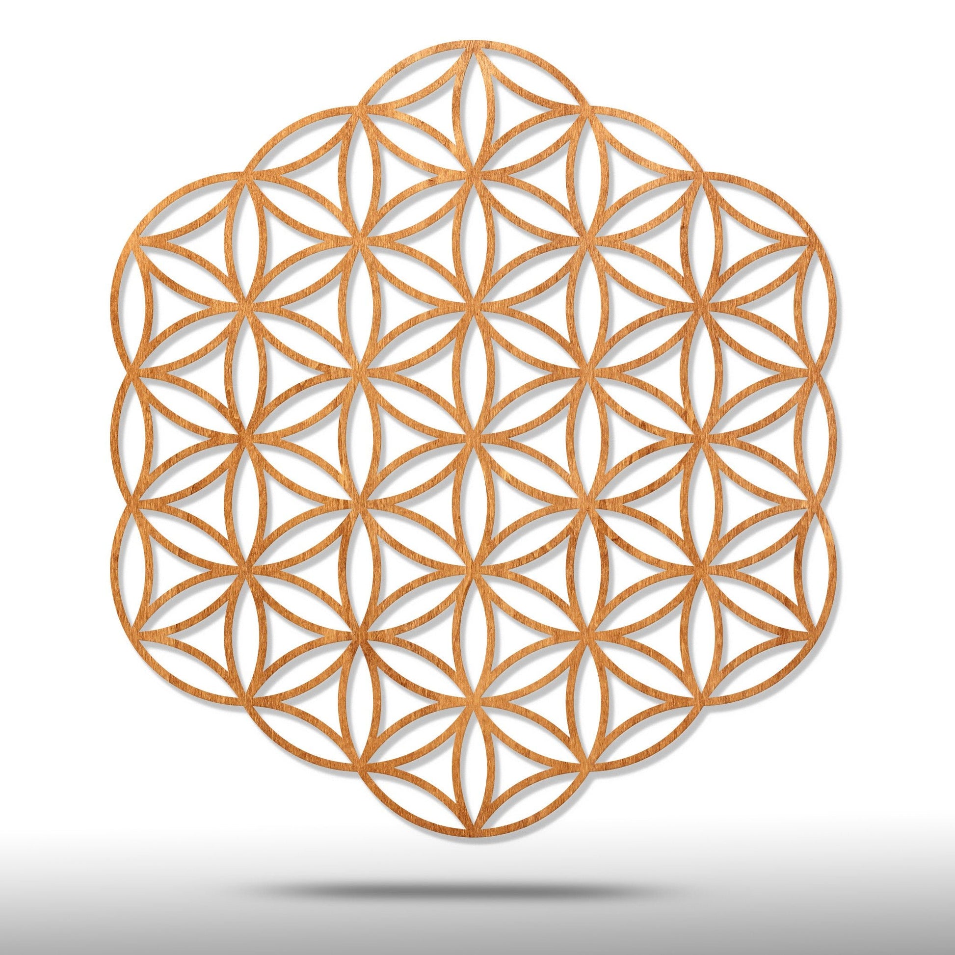 Wandbild Holz "Blume des Lebens" ohne Rand - Nanino Design Onlineshop -