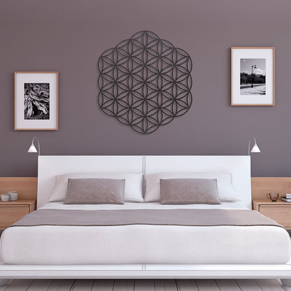 Wandbild Holz "Blume des Lebens" ohne Rand - Nanino Design Onlineshop -