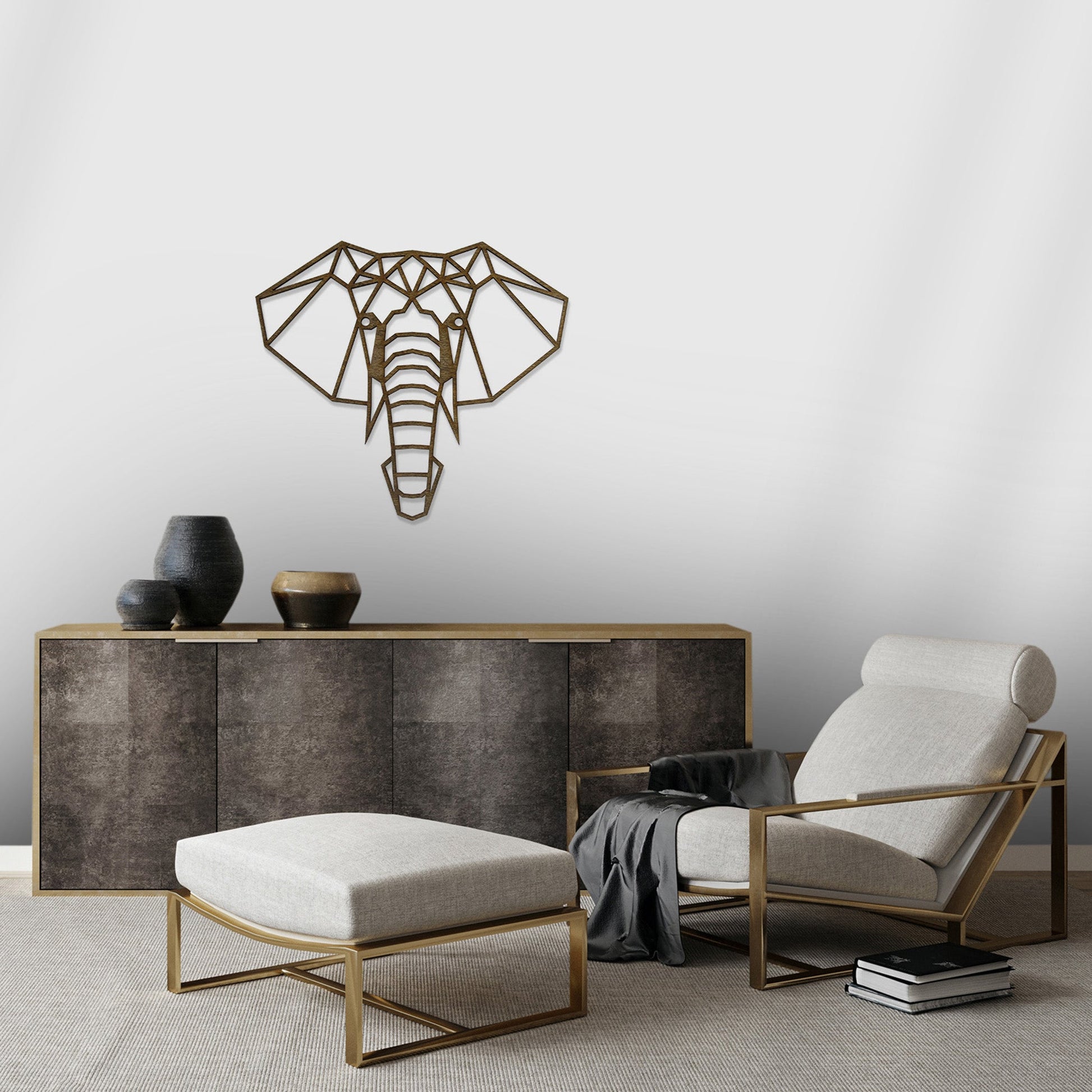 Wandbild Holz "Elefant" - Nanino Design Onlineshop -