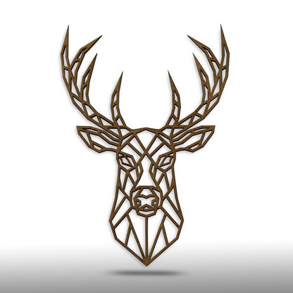 Wandbild Holz "Hirsch" - Nanino Design Onlineshop -