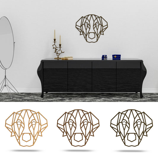 Wandbild Holz "Hund" - Nanino Design Onlineshop -