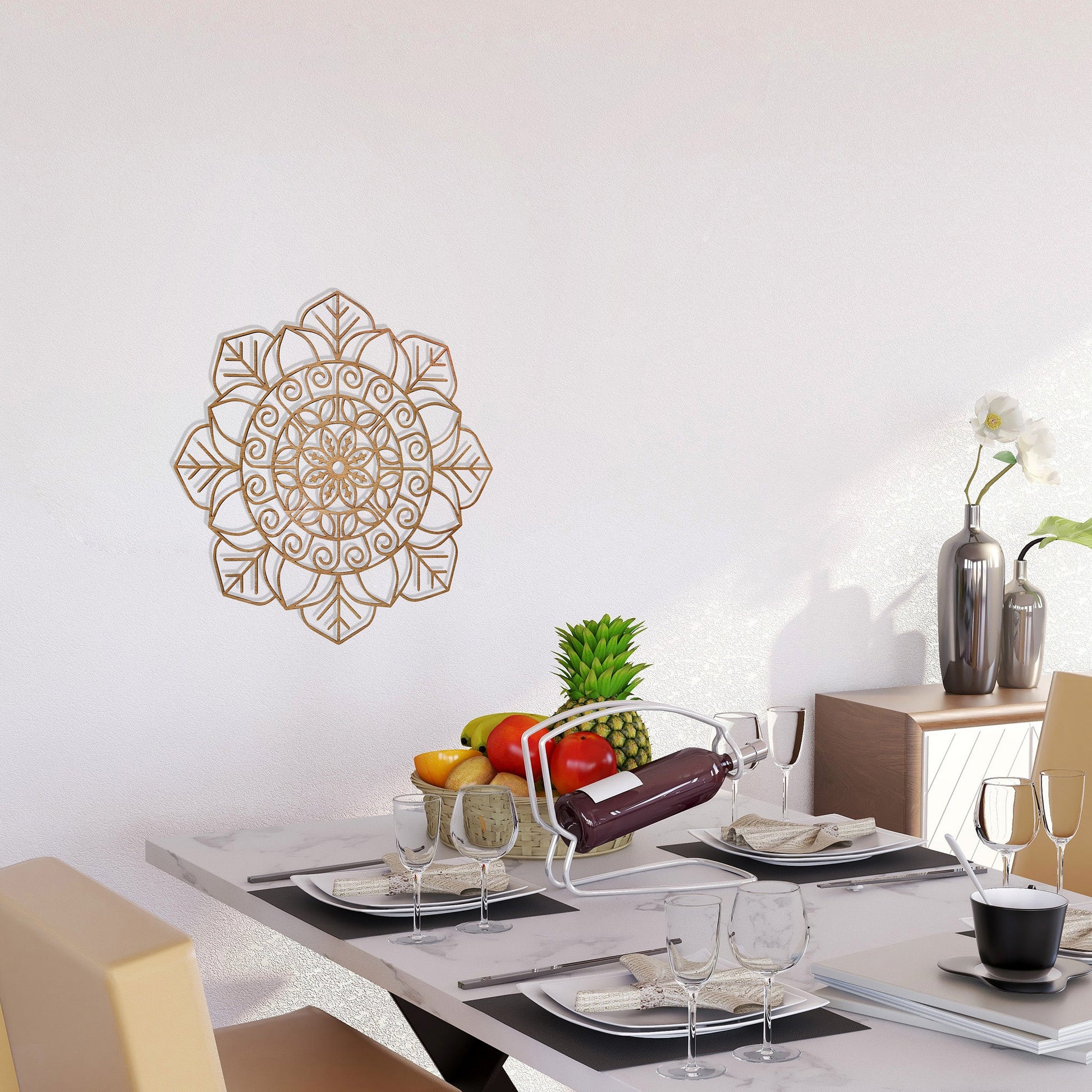 Wandbild Holz "Mandala" - Nanino Design Onlineshop -