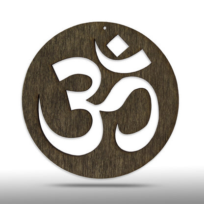Wandbild Holz "OM" - Nanino Design Onlineshop -
