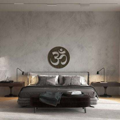 Wandbild Holz "OM" - Nanino Design Onlineshop -