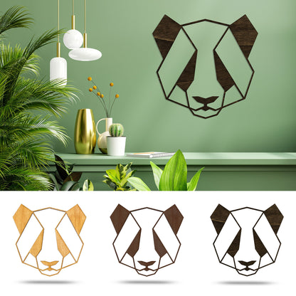 Wandbild Holz "Panda" - Nanino Design Onlineshop -