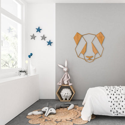 Wandbild Holz "Panda" - Nanino Design Onlineshop -