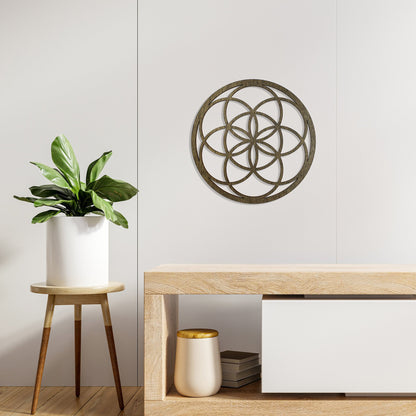 Wandbild Holz "Samen des Lebens" - Nanino Design Onlineshop -