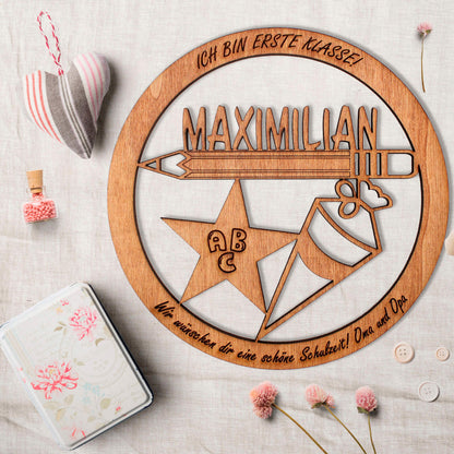 Wandbild "Schulanfang", personalisiert - Nanino Design Onlineshop -