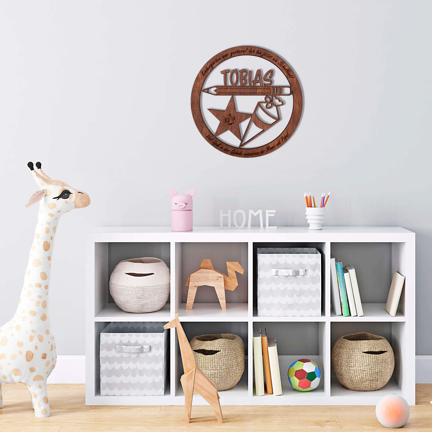 Wandbild "Schulanfang", personalisiert - Nanino Design Onlineshop -