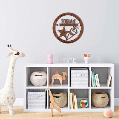 Wandbild "Schulanfang", personalisiert - Nanino Design Onlineshop -