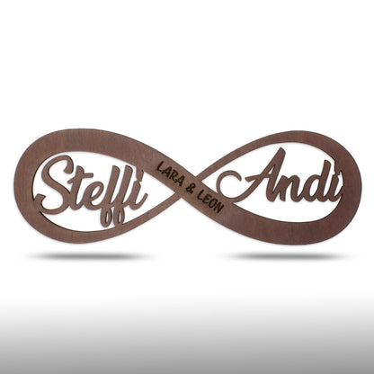 Wandbild Unendlichkeit-Infinity, personalisiert - Nanino Design Onlineshop -