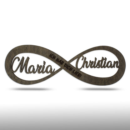Wandbild Unendlichkeit-Infinity, personalisiert - Nanino Design Onlineshop -