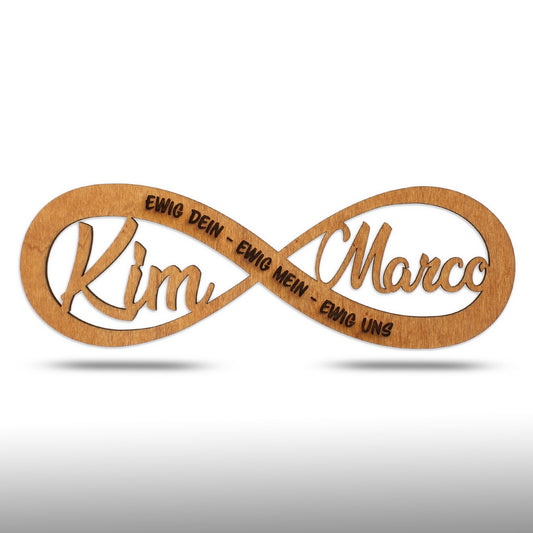 Wandbild Unendlichkeit-Infinity, personalisiert - Nanino Design Onlineshop -