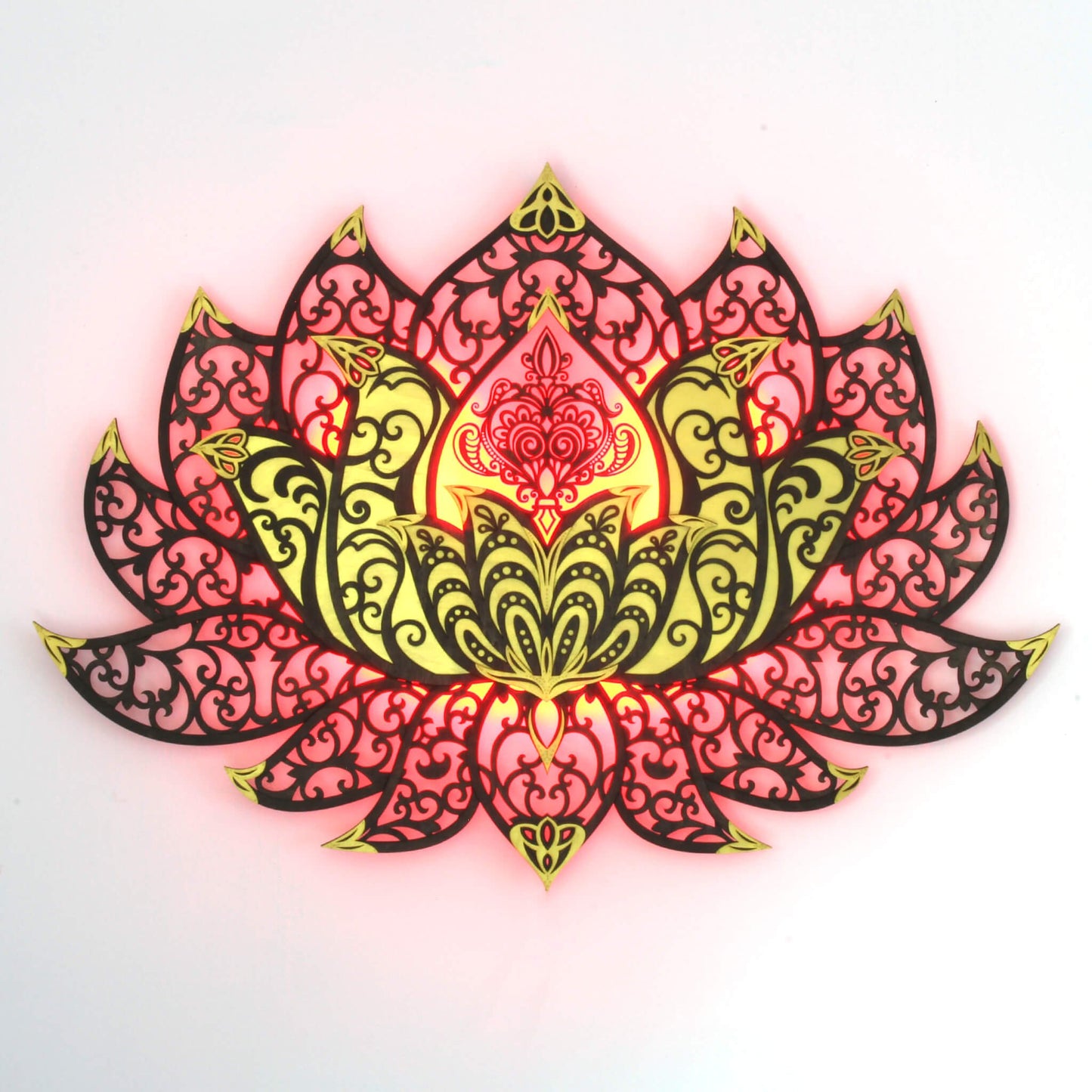 Wandbild XXL Lotusblume Orient "Gold" - Nanino Design Onlineshop -
