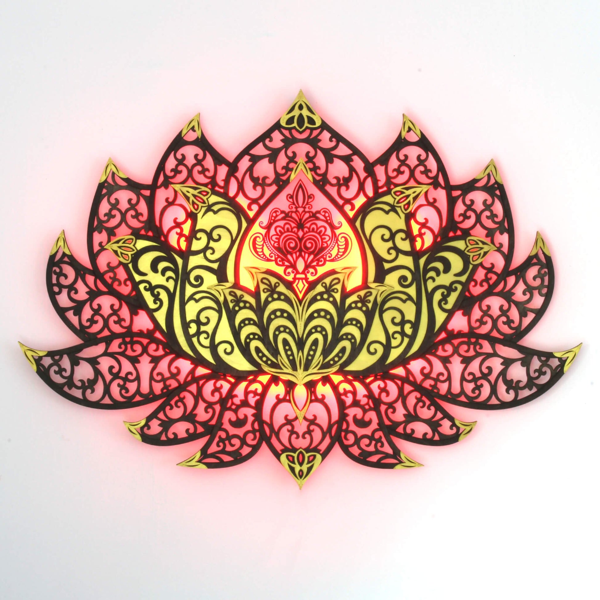 Wandbild XXL Lotusblume Orient "Gold" - Nanino Design Onlineshop -