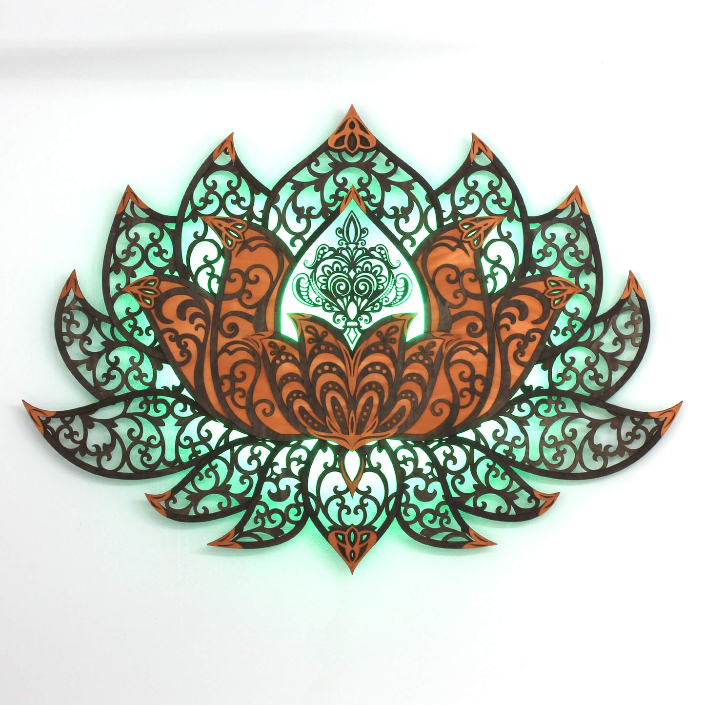 Wandbild XXL Lotusblume Orient "Kupfer" - Nanino Design Onlineshop -