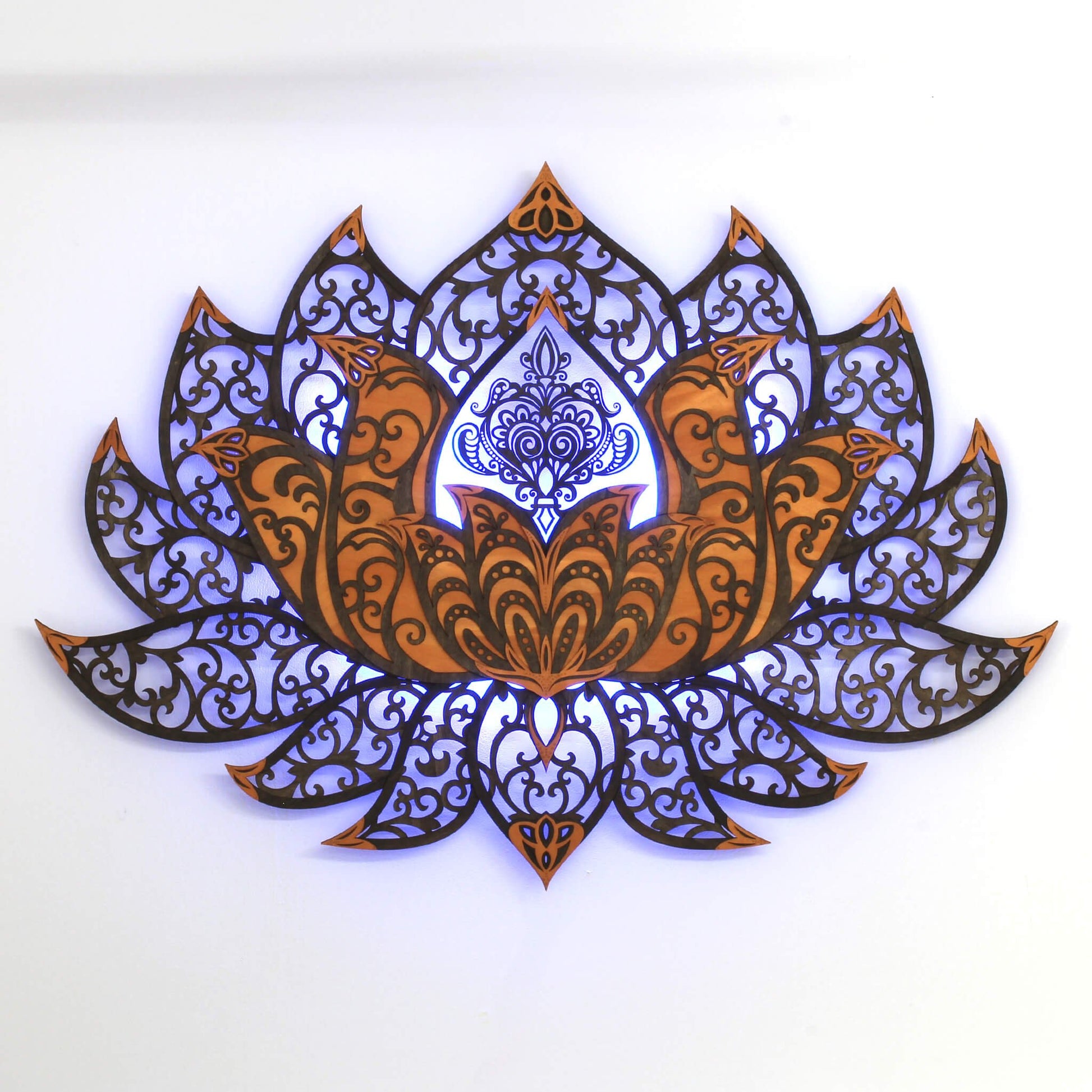 Wandbild XXL Lotusblume Orient "Kupfer" - Nanino Design Onlineshop -