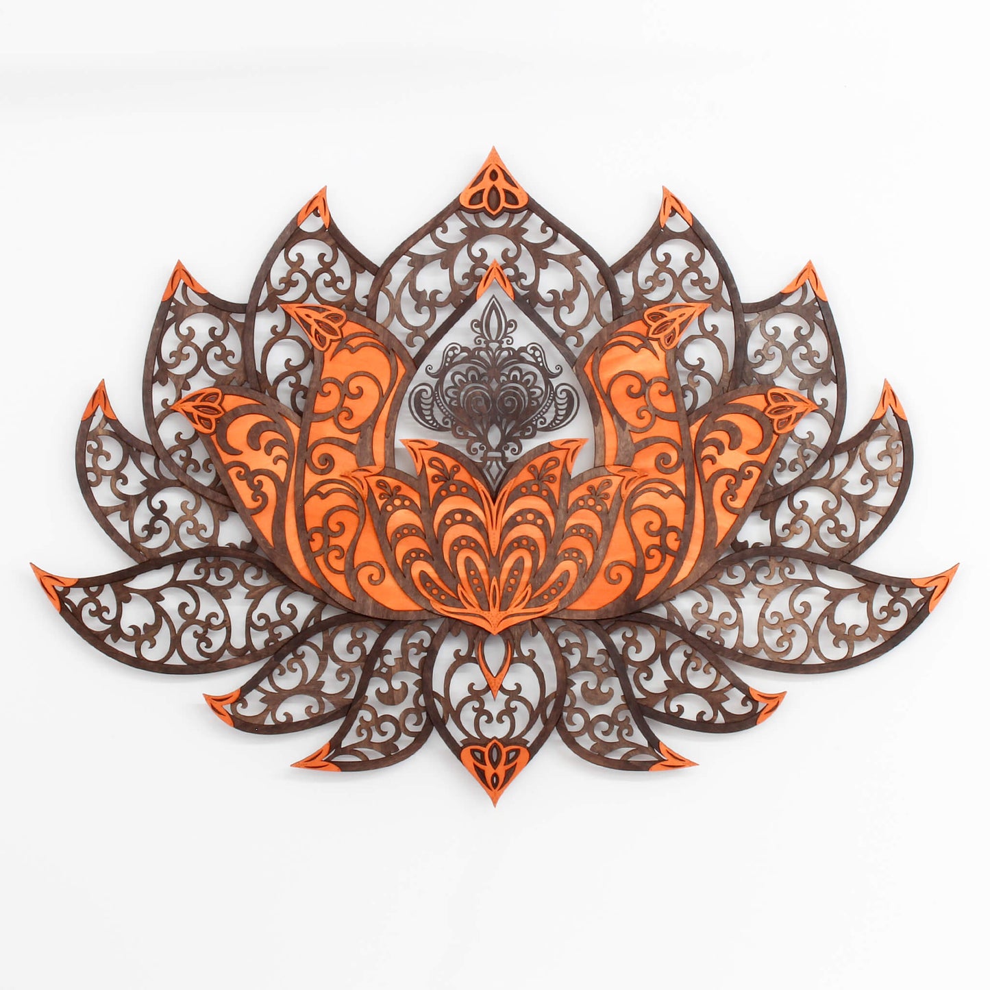Wandbild XXL Lotusblume Orient "Kupfer" - Nanino Design Onlineshop -