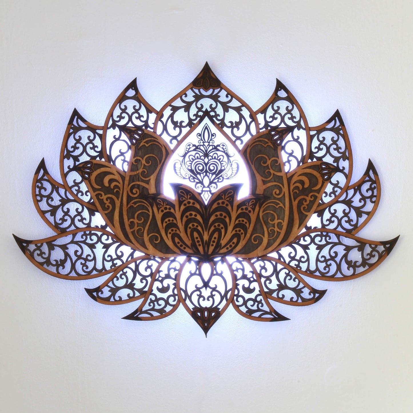 Wandbild XXL Lotusblume Orient "Natur" - Nanino Design Onlineshop -