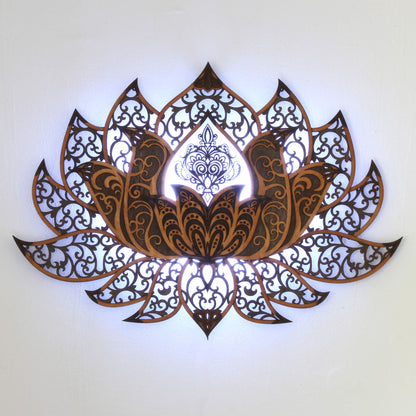 Wandbild XXL Lotusblume Orient "Natur" - Nanino Design Onlineshop -