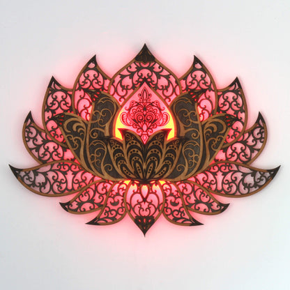 Wandbild XXL Lotusblume Orient "Natur" - Nanino Design Onlineshop -