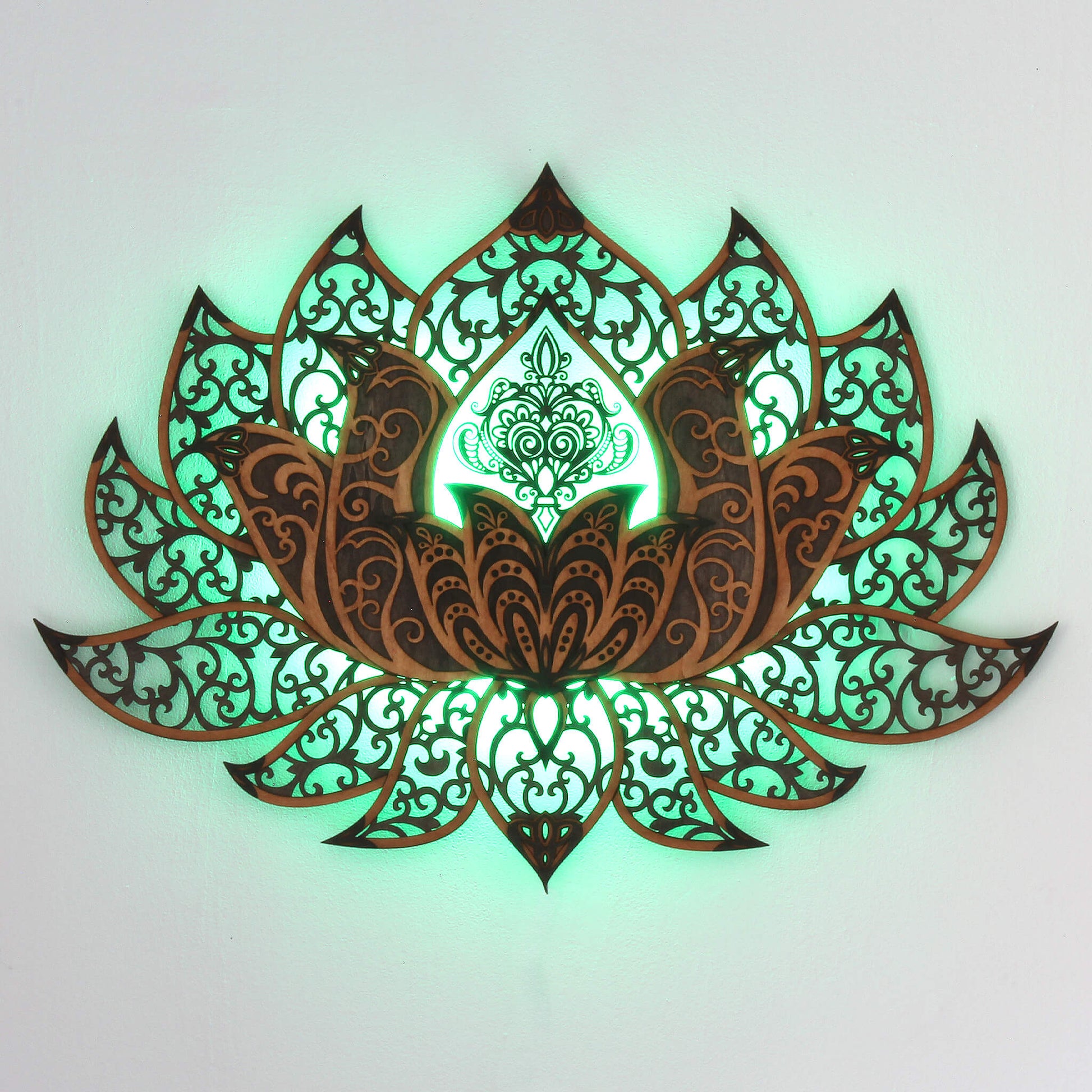 Wandbild XXL Lotusblume Orient "Natur" - Nanino Design Onlineshop -
