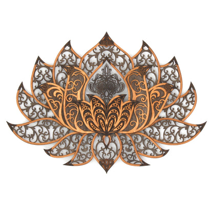 Wandbild XXL Lotusblume Orient "Natur" - Nanino Design Onlineshop -