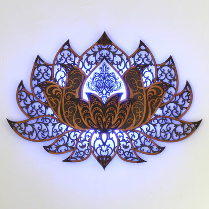 Wandbild XXL Lotusblume Orient "Natur" - Nanino Design Onlineshop -