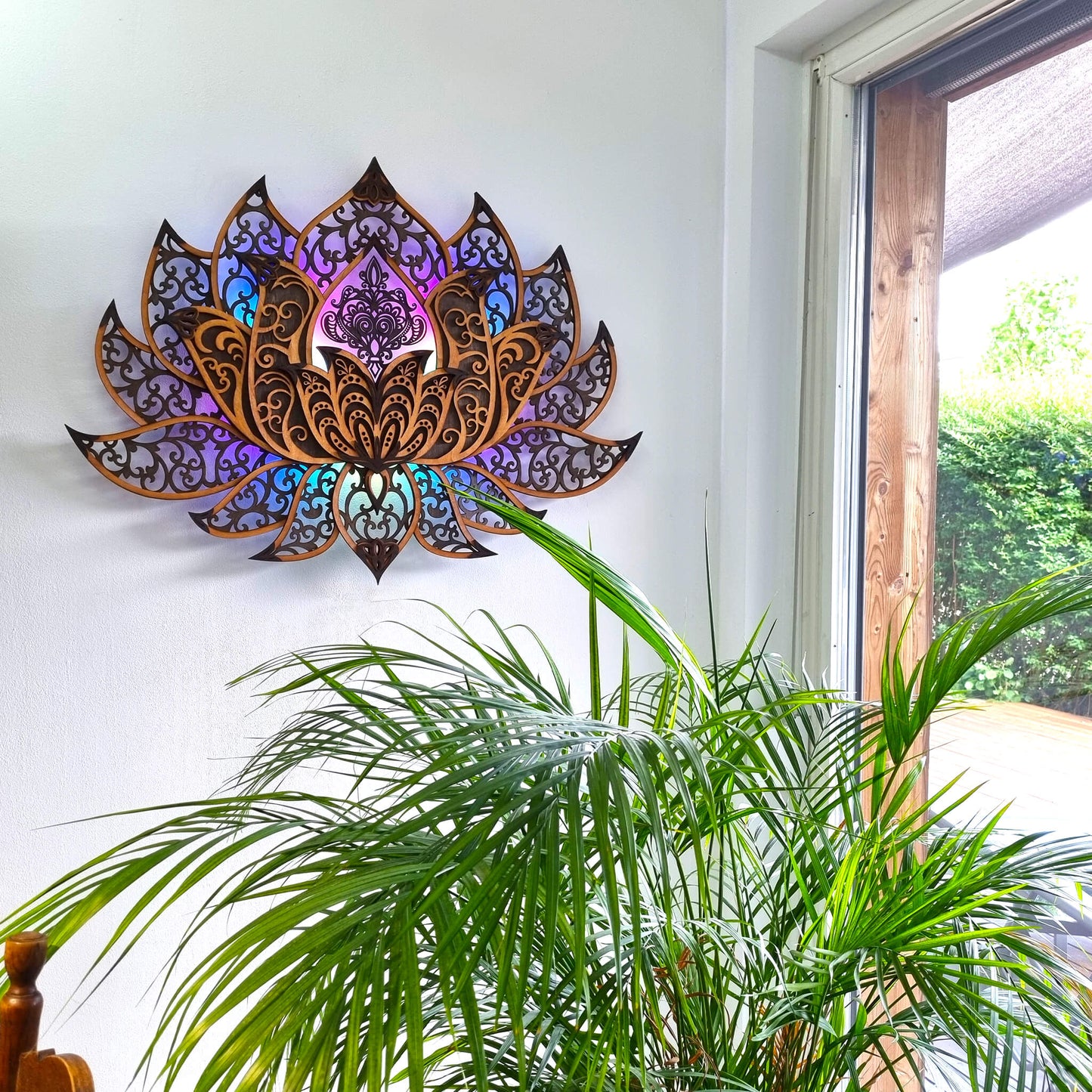 Wandbild XXL Lotusblume Orient "Natur" - Nanino Design Onlineshop -