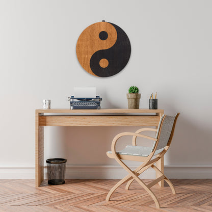 Wandbild "Yin Yang" aus Holz - Nanino Design Onlineshop -