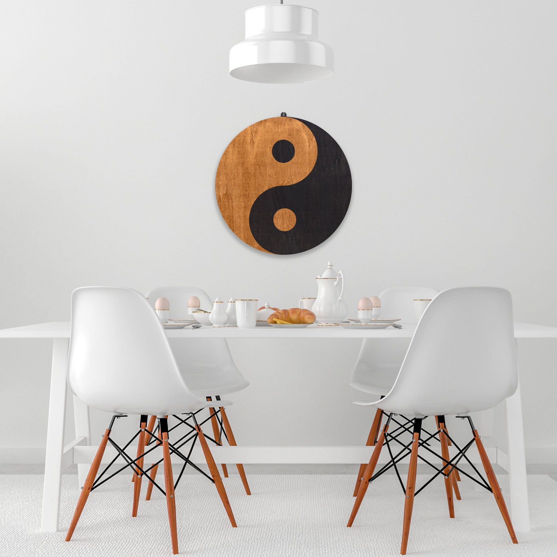 Wandbild "Yin Yang" aus Holz - Nanino Design Onlineshop -