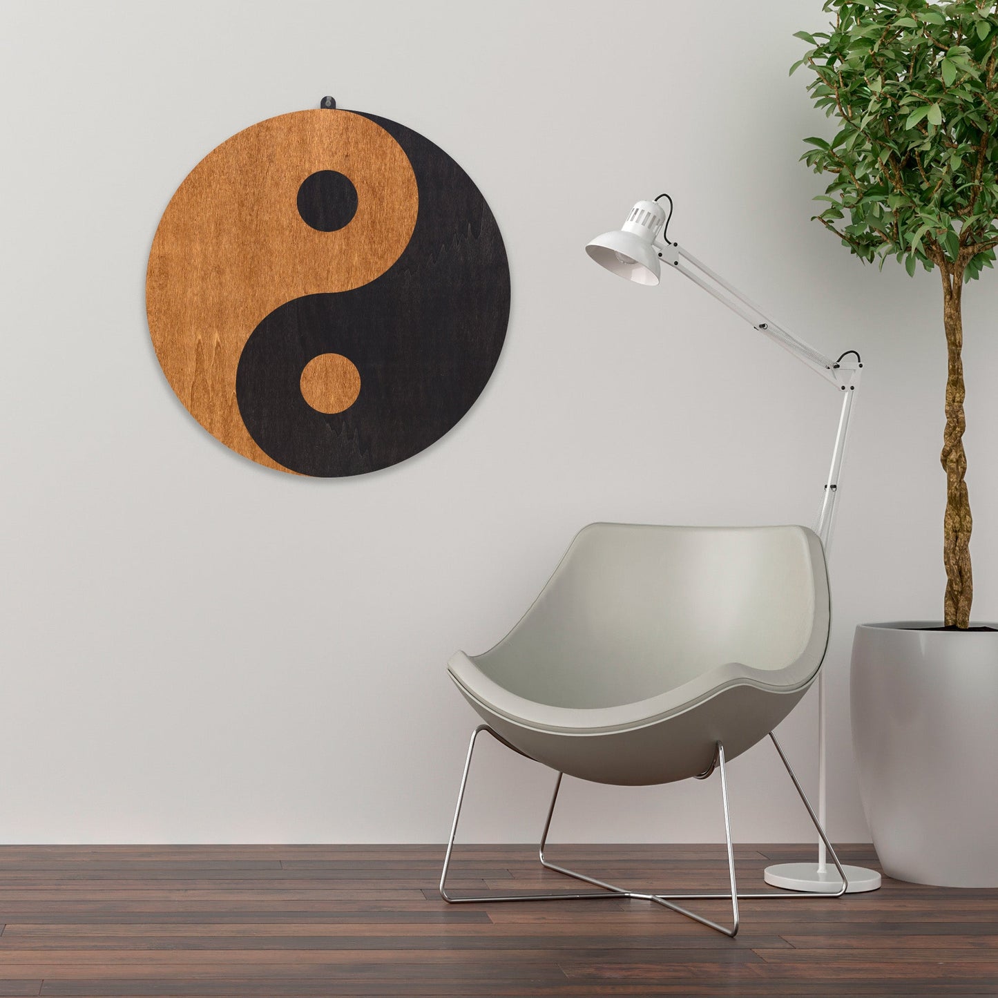 Wandbild "Yin Yang" aus Holz - Nanino Design Onlineshop -