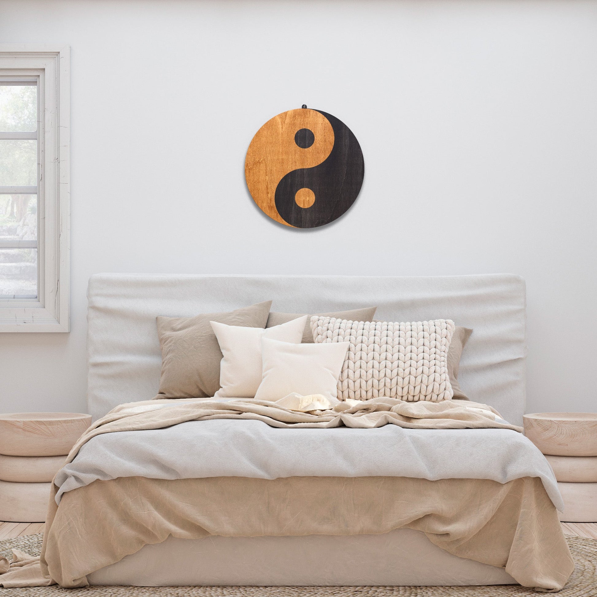 Wandbild "Yin Yang" aus Holz - Nanino Design Onlineshop -